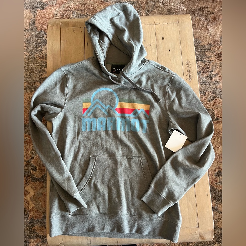 Marmot Men's Gray Hoodie Size Medium NWT